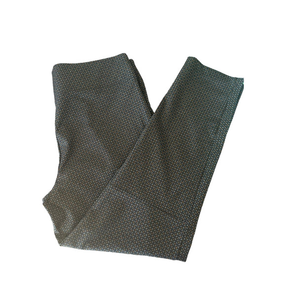 Max Studio NWT Black Pull on Pants with Checkered/Diamond Design Women’s XL - Picture 8 of 8